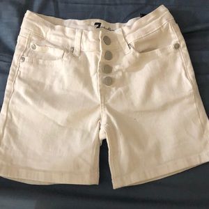 7 For All Mankind white shorts Girls Sz 12